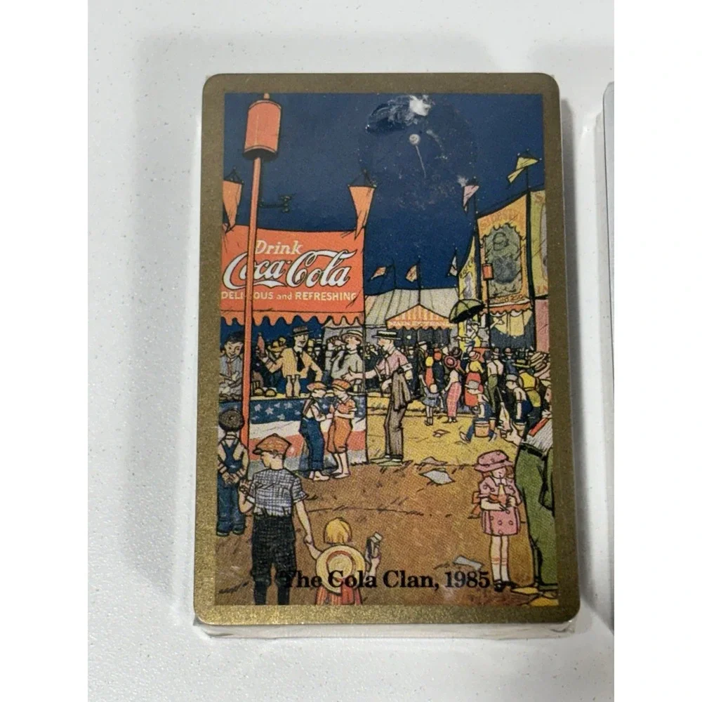 1985‎ The Cola Clan Coca Cola 2 Sealed Playing Card Decks NIB